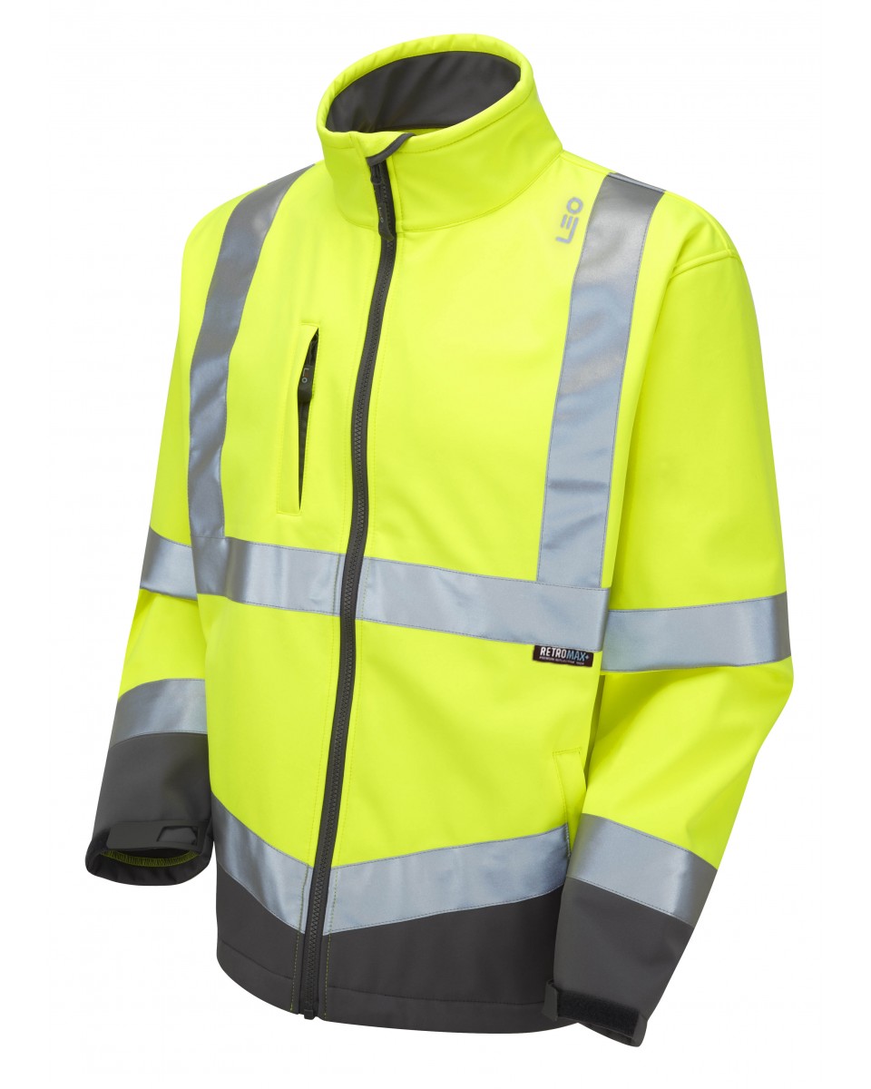 Buckland ISO 20471 Class 3 Softshell Jacket Yellow