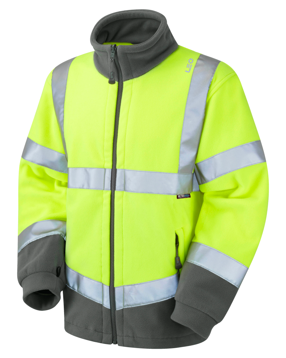 Hartland ISO 20471 Class 3 Fleece Jacket Yellow