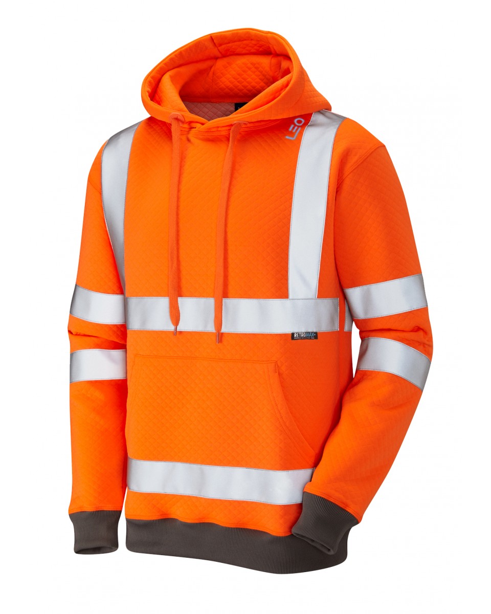 Goodleigh ISO 20471 Class 3 Hooded Sweatshirt Orange