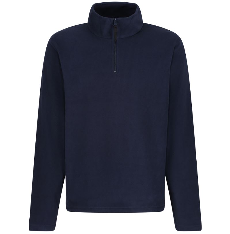 Micro Zip Neck Fleece Dark Navy