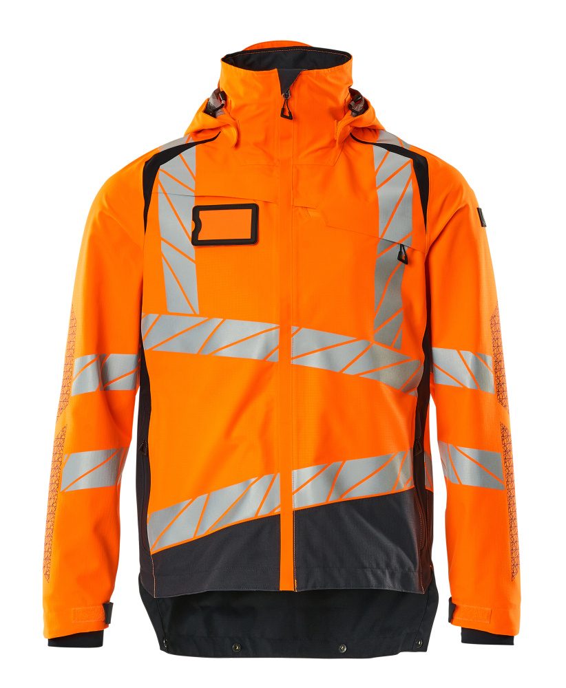 Hi Vis Outer Shell Jacket Orange/Dark Navy