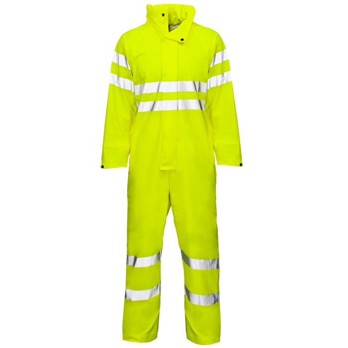 Hi VIs Stormflex PU Coverall Yellow