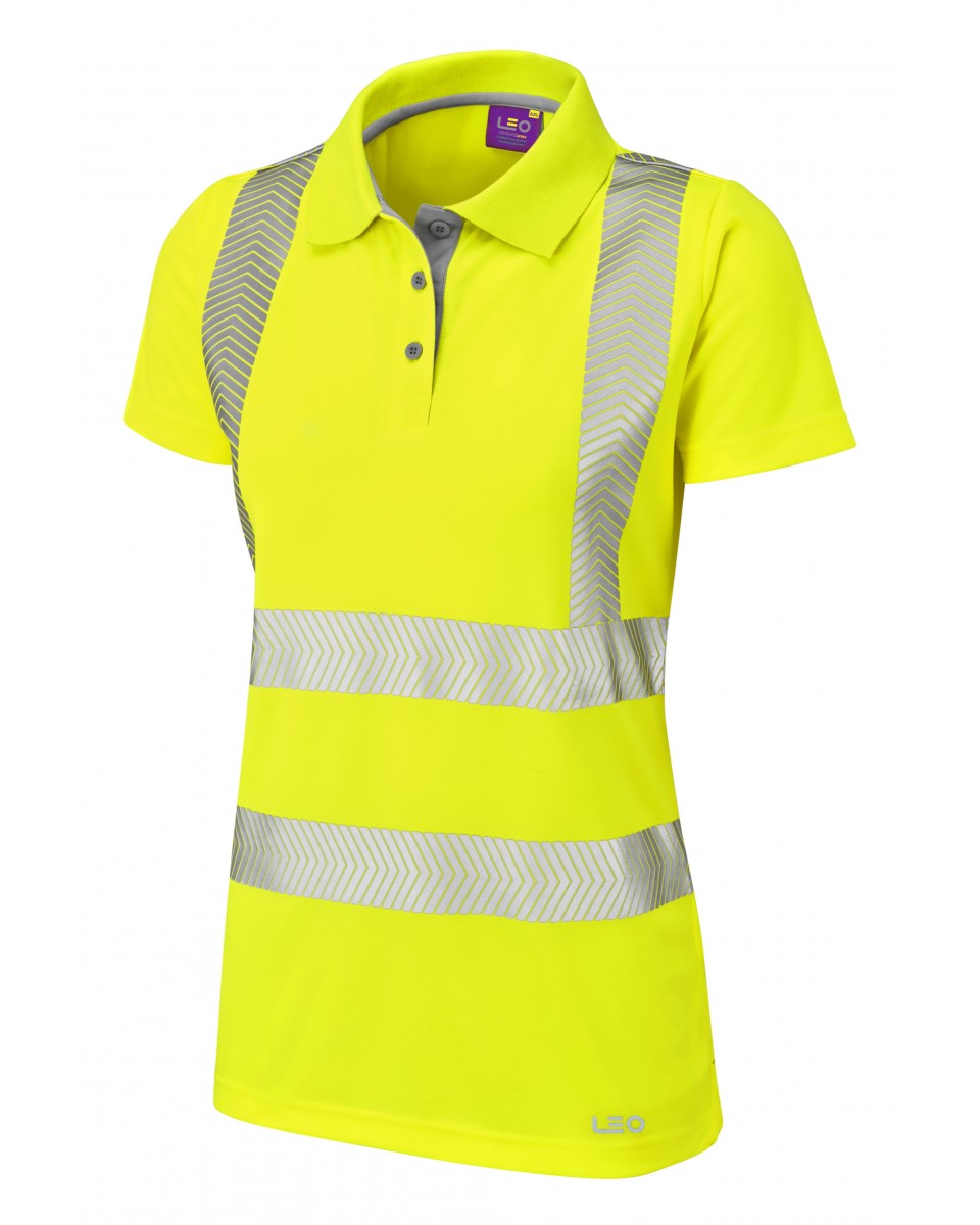 Pippacott ISO 20471 Class 2 Coolviz Ultra Women's Polo Shirt Yellow