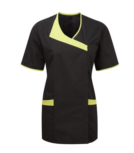 Asymmetric Tunic Black/Green