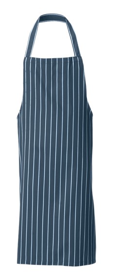 Butchers Stripe Bib Apron Navy
