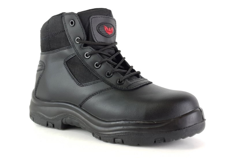 Apex Side Zip Safety Boot Black