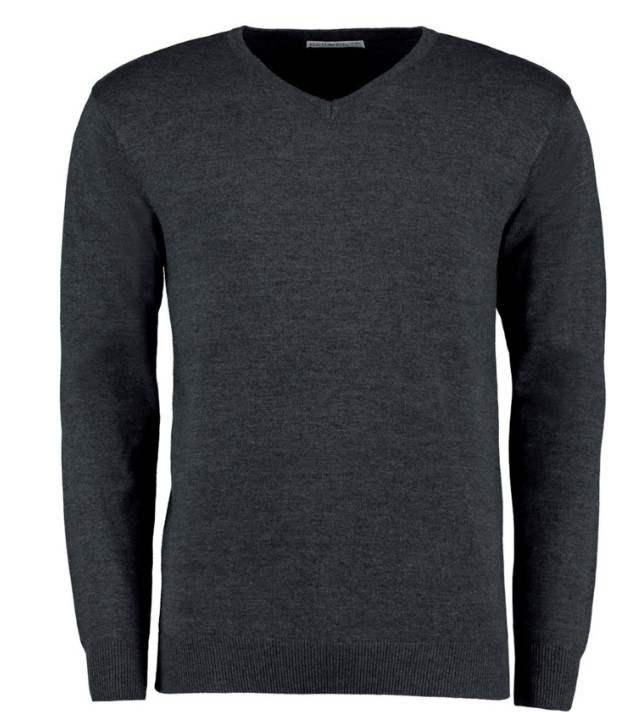 Men's Arundel Long Sleeve V-Neck Sweater Grey