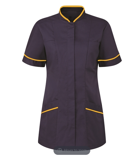 Female Professional Tunic Navy and Yellow