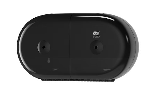SmartOne Twin Mini Toilet Roll Dispenser Black