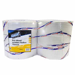 C & C PJ3 Maxi Jumbo 3" 2ply Wh 12121