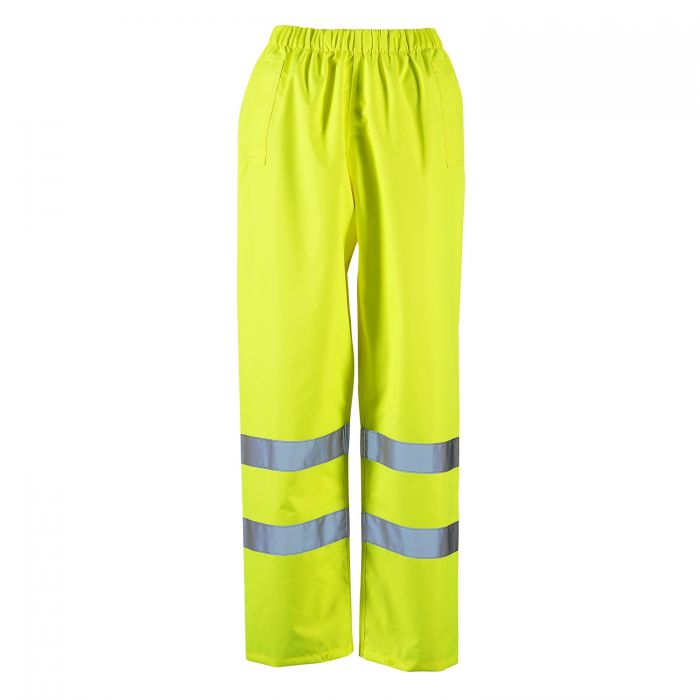 Ladies Dua Hi Vis Over Trousers Yellow