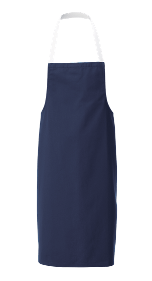 Bib Apron Navy with White Halter