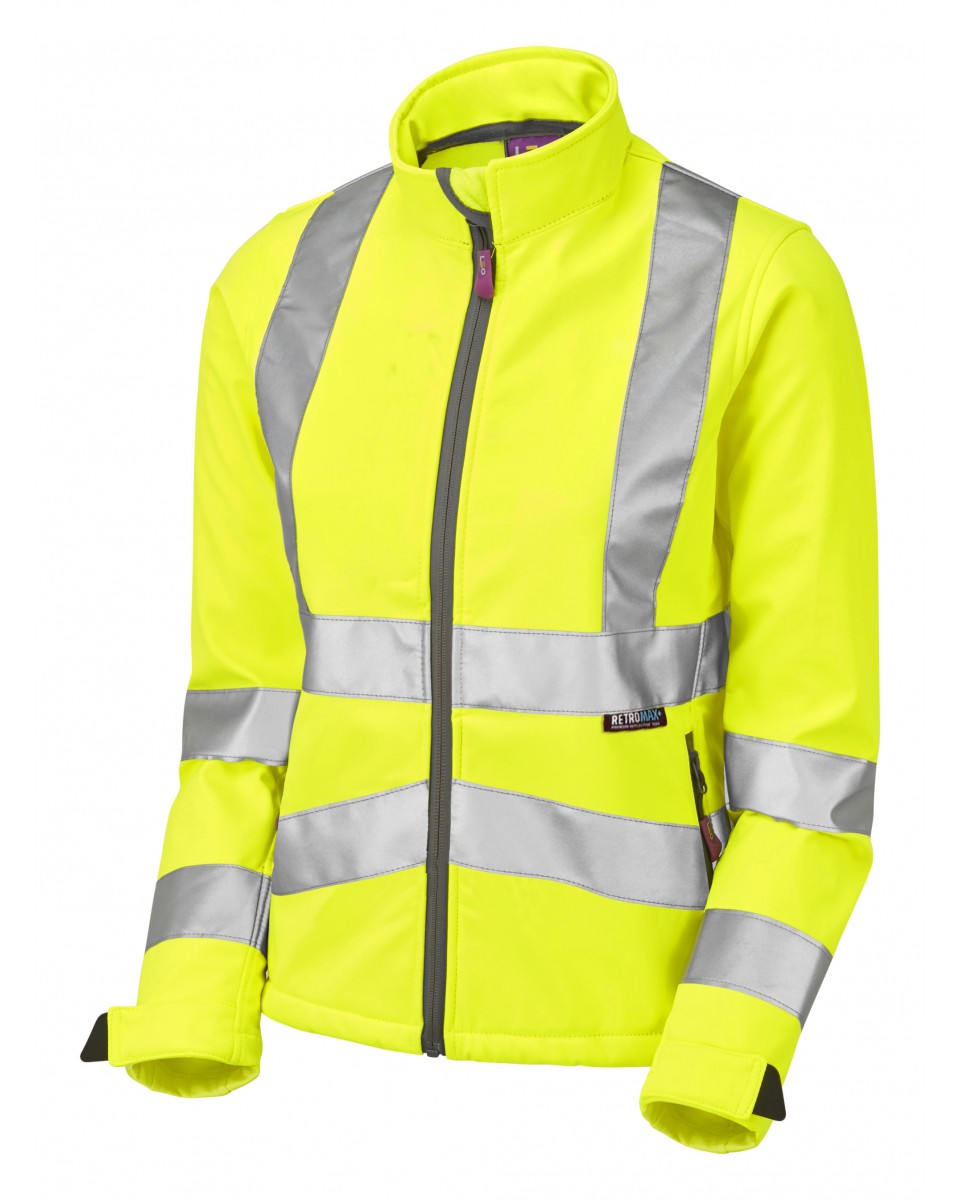 Honeywell ISO 20471 Class 2 Women's Softshell Jacket Yellow