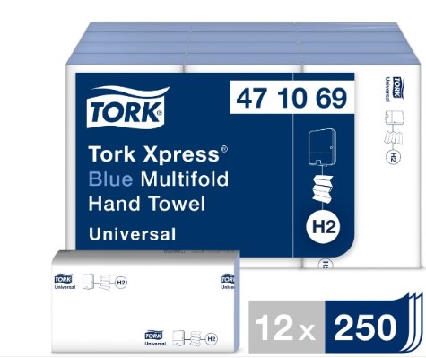 Tork Xpress M Fold Hand Towel 1ply Blue