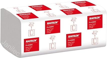 Katrin Classic H/Towel Zig Zag 2Ply Wh