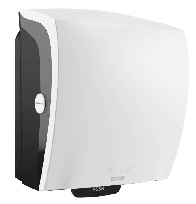 Katrin Plastic Dispenser For System Paper Towel Roll White