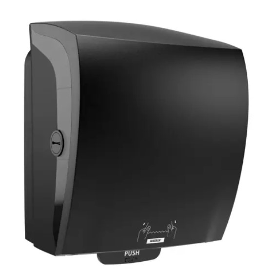 Katrin Plastic Dispenser For System Paper Towel Roll Black