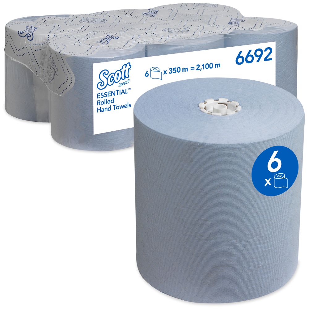 Scott Max Hand Towel Roll 1ply Blue