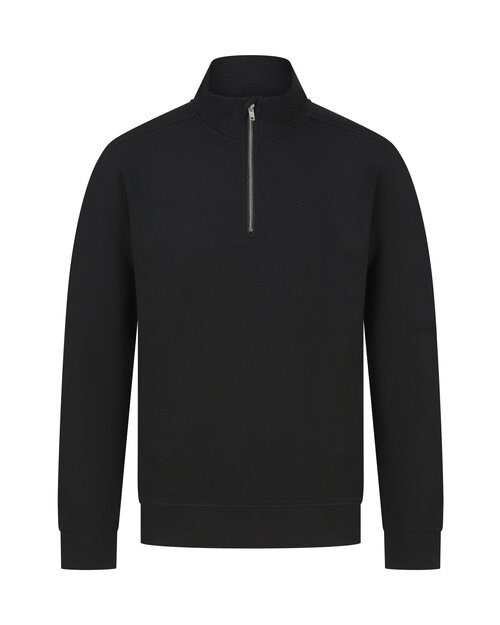 Unisex Black Sustainable 1/4 Zip Sweatshirt