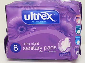 Ultrex Ultra Night Sanitary Pad With Wings