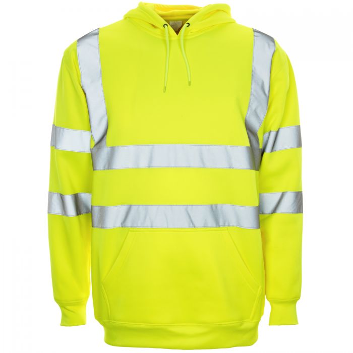 Hooded Sweatshirt Hi Vis Yellow