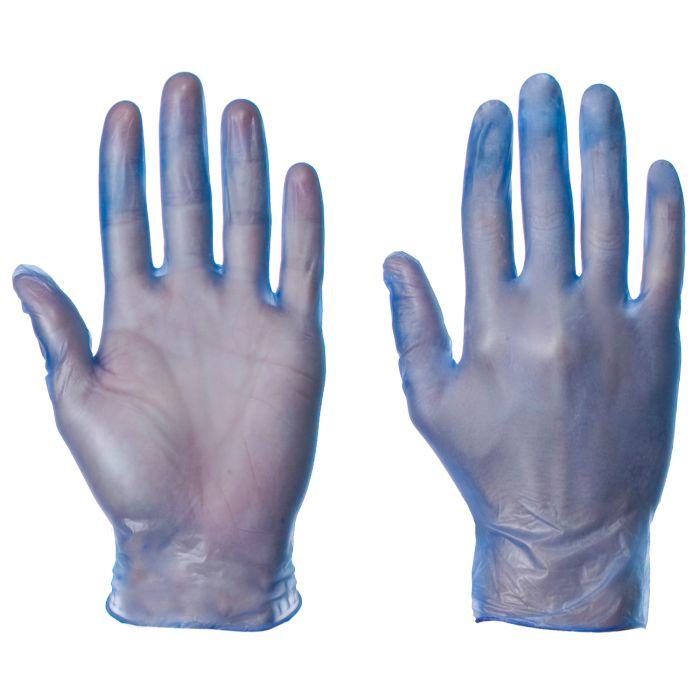 Vinyl Blue P/F Gloves 10x100