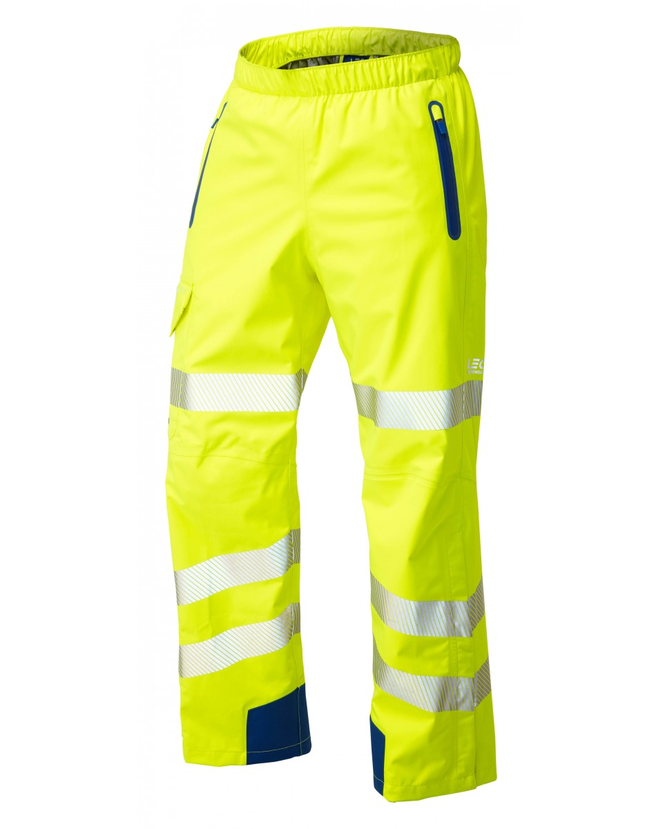 Lundy ISO 20471 Class 2 High Performance Waterproof Overtrouser Yellow
