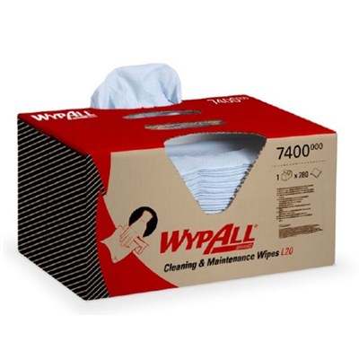 Wypall L20 Brag Box Wiping Paper 2ply Blue