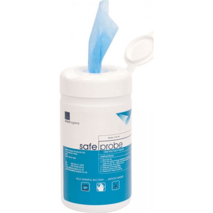 Sanitising Probe Wipes Blue