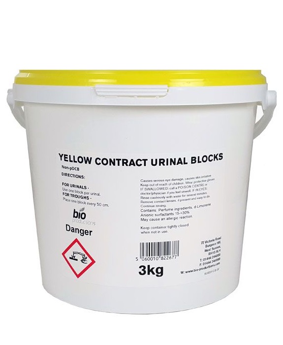 Contract Urinal Blocks Yellow
