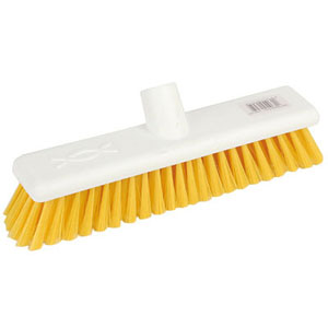Soft Push Broom Head 12" Yellow