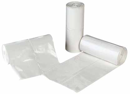 White Pedal Bin Liner 11x19x18 80g