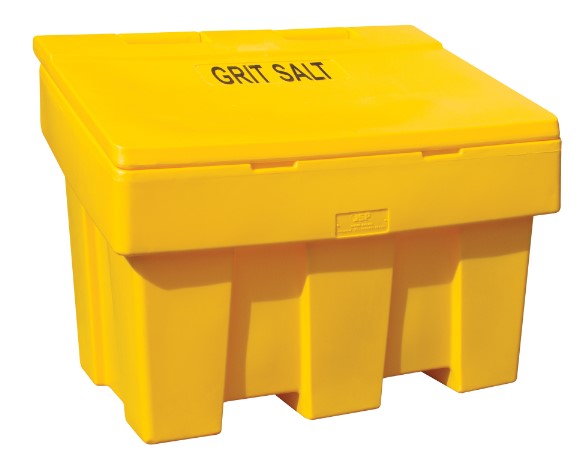 Salt Grit Bin Holds 450kg Yellow