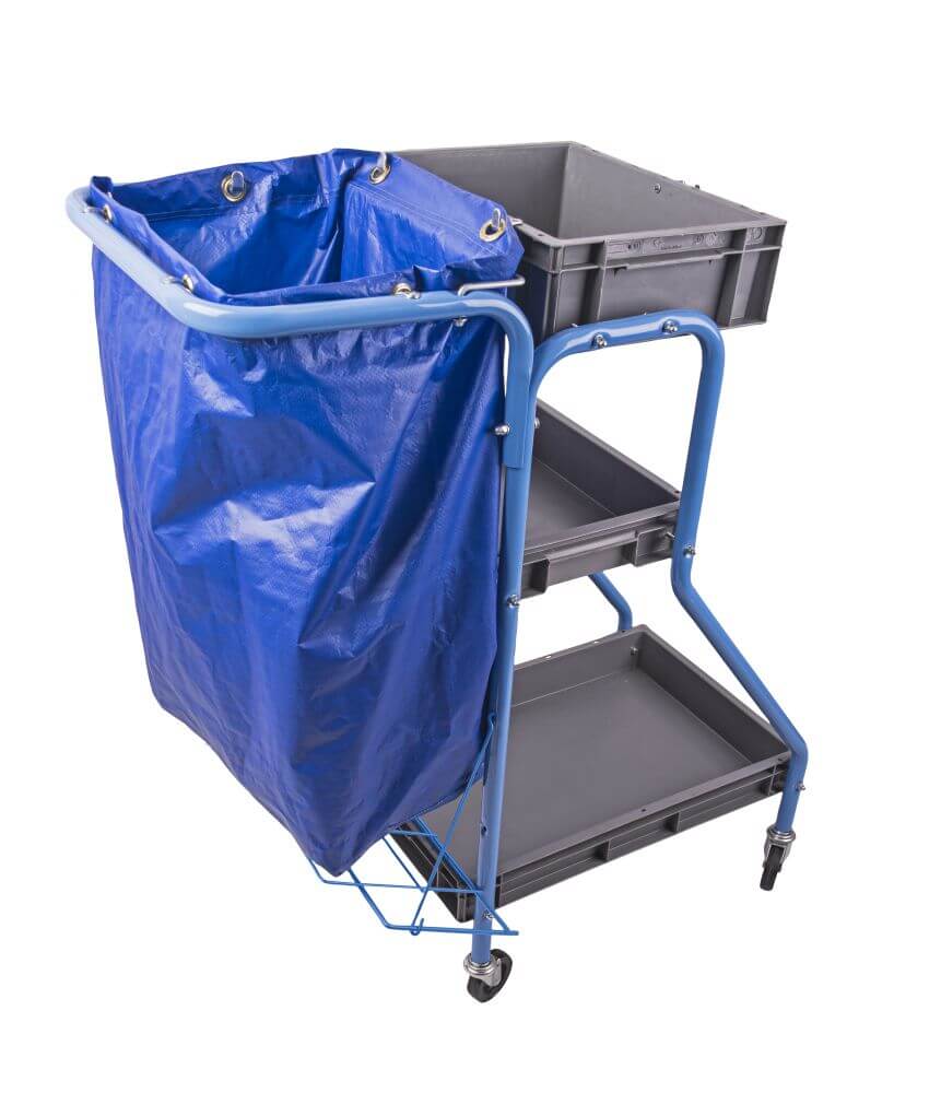 Port-A-Cart Cleaners Trolley Blue