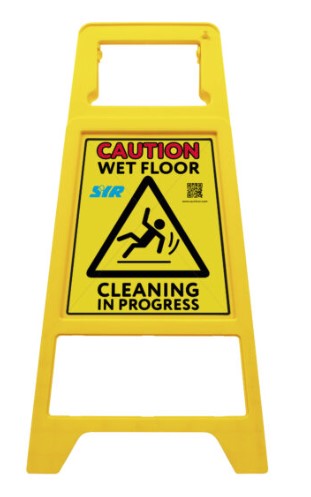 Non-Tip Folding Safety Sign 60cm Yellow