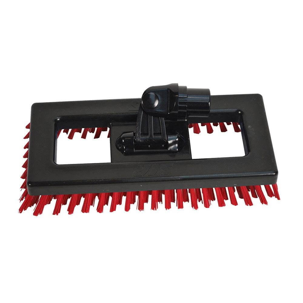 Swivel Deck Scrub Black c/w Red Bristles