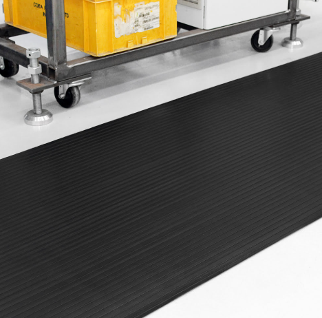COBArib Rubber Matting Black 0.6x0.6m