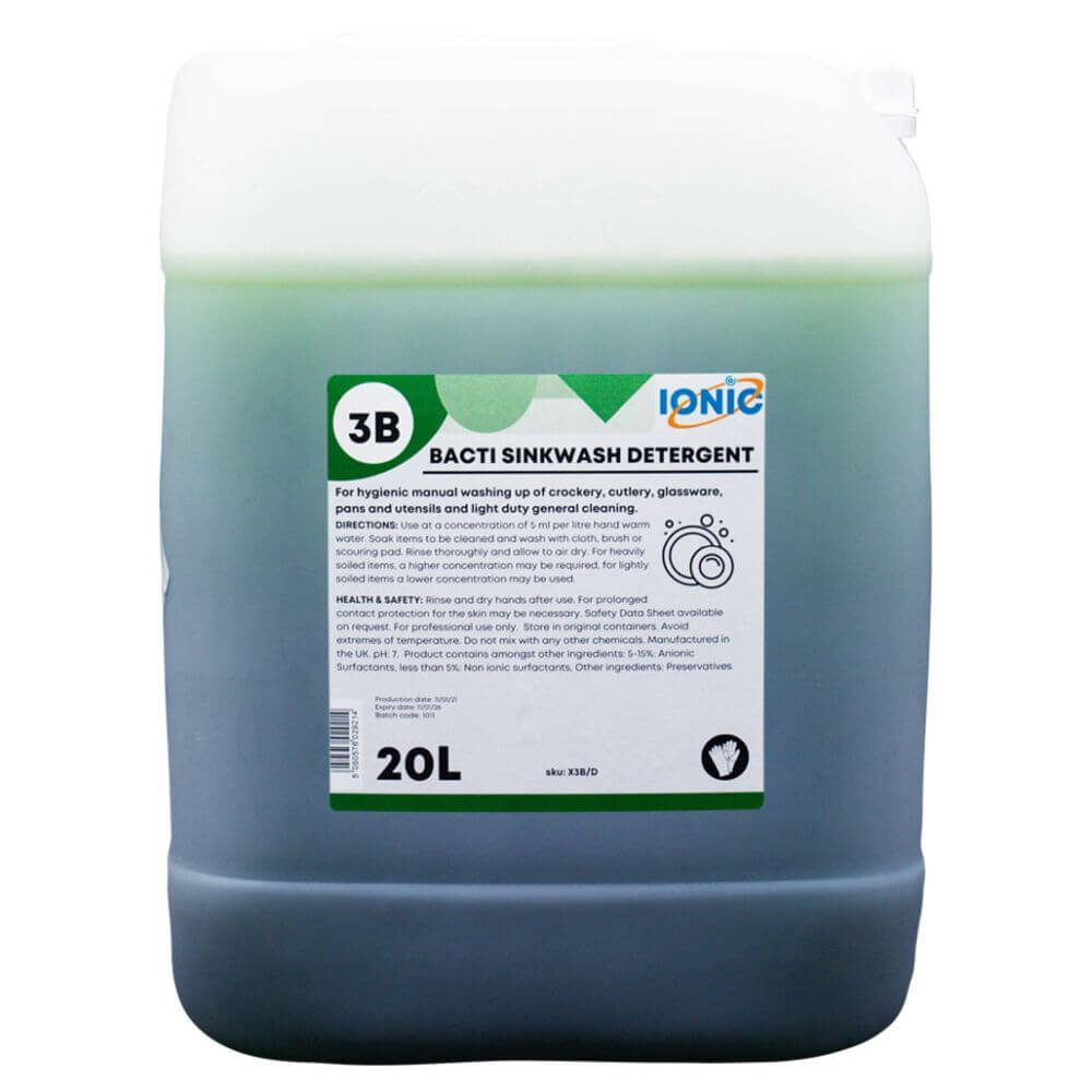 3B Manual Dishwash Det Bacti 20Ltr