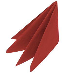 Napkin 40cm 2Ply Red