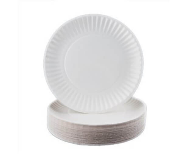 Plate Paper 7" White