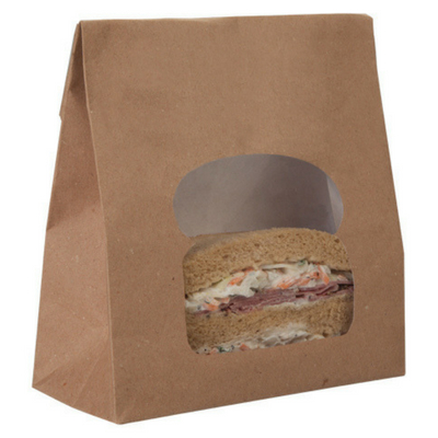 Sandwich Bag Laminated Kraft 155 x72 x250mm