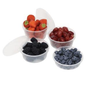 10oz Round Container & Lid Clear