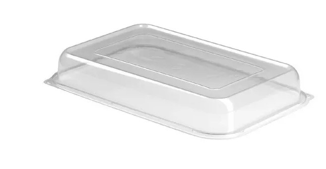 Medium Rectangular Platter Lid Clear