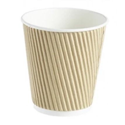 Cup Kraft Ripple Wall Hot Drink 12oz