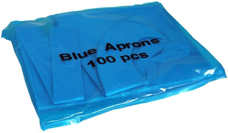 Economy Poly Apron Flat Pack Blue