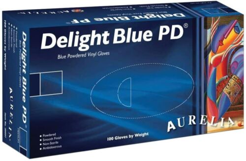 Delight PD Vinyl Gloves Blue