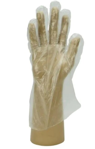 Polythene Disposable Gloves Clear S-L