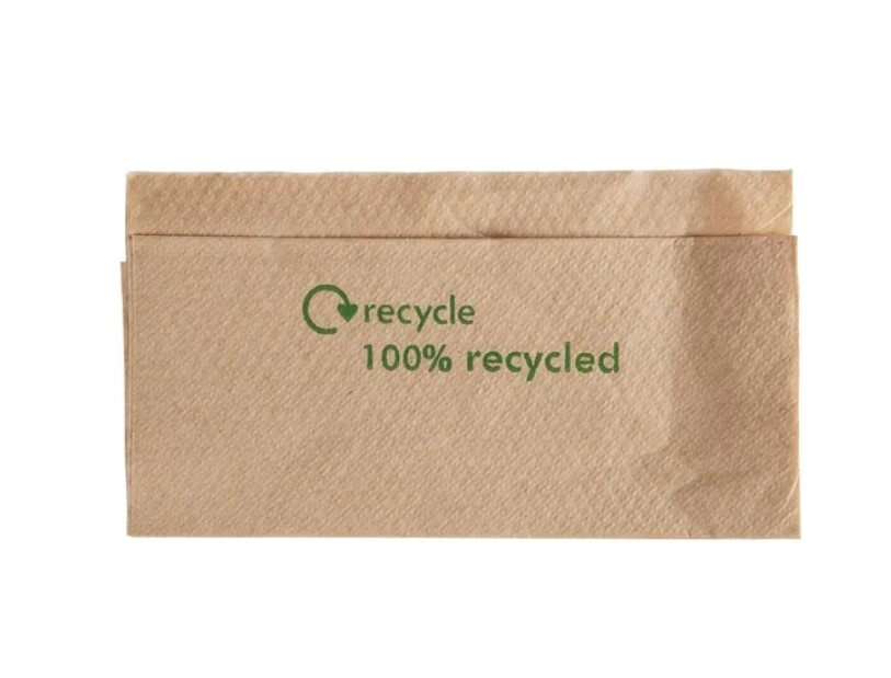 Kraft Recycled Dispenser Napkin 33/1Ply