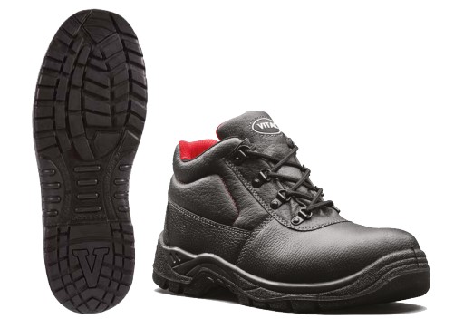 ELK S1P Hi Leg Grained Boot Black