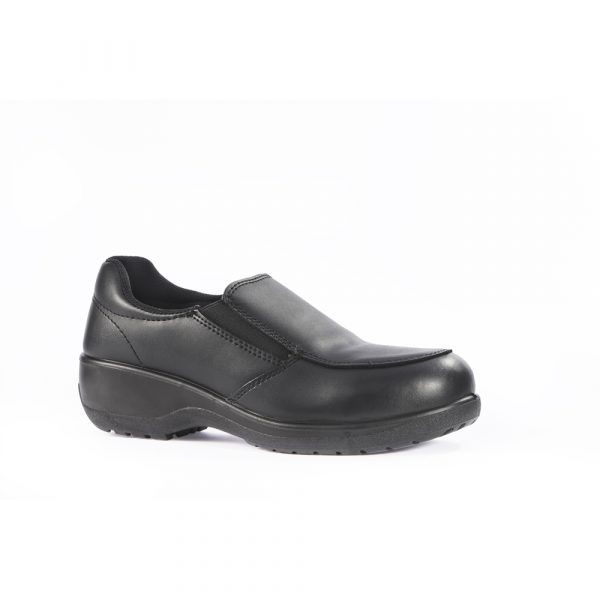 Women's Topaz Slip on Safety Shoe Black